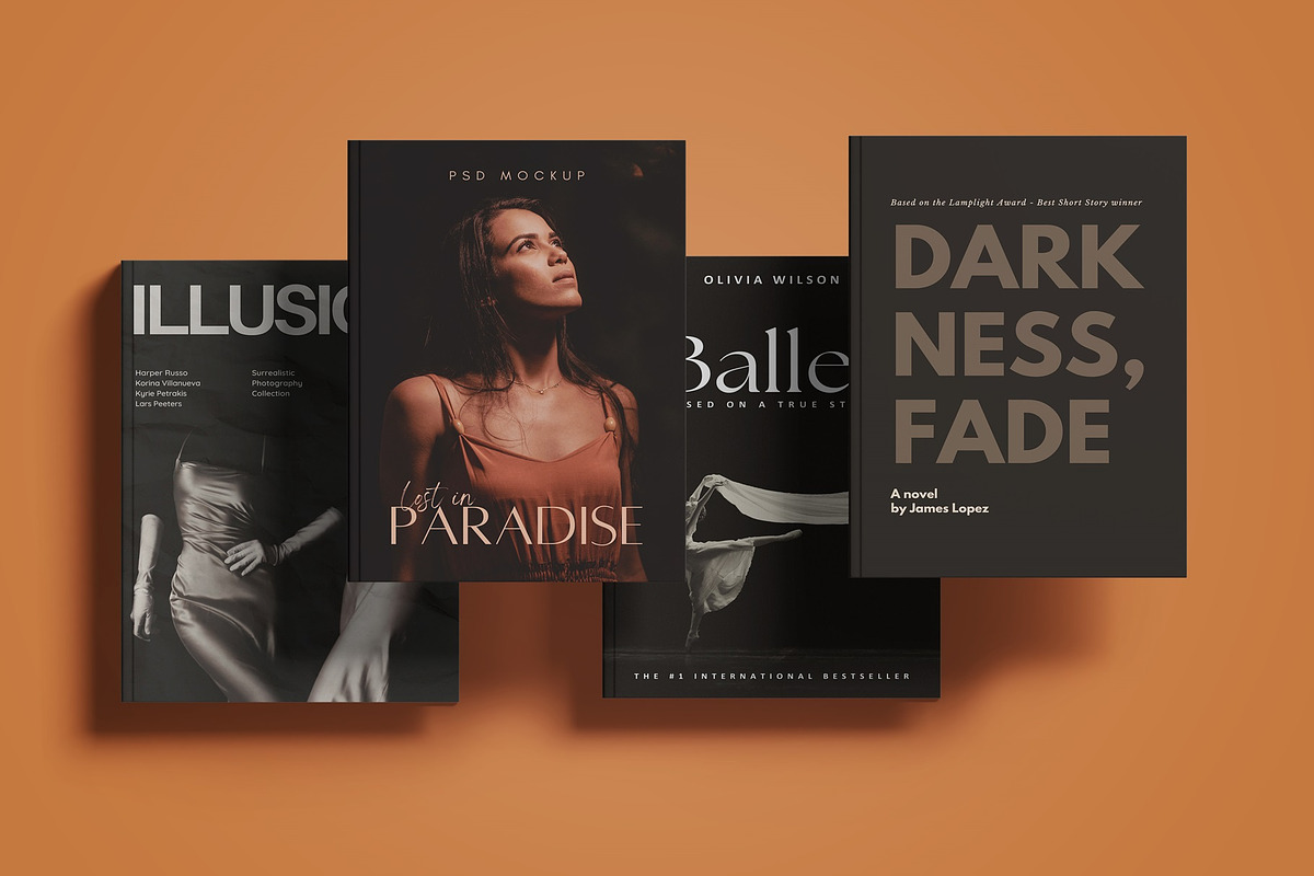 Book Mockups Set, a Books & Magazine Mockup by Sweetdady (Photo 2 of 19)