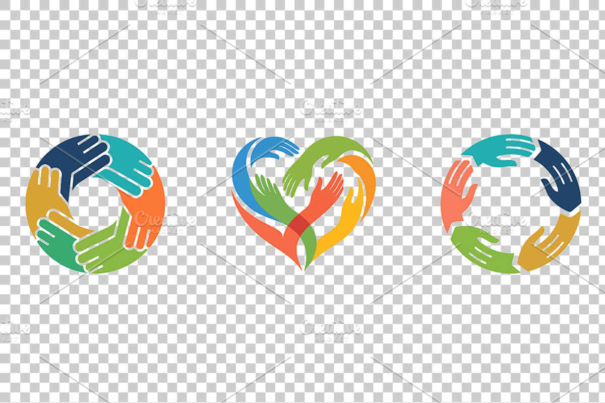Unity Hands Community Vector Logo, an Object Graphic by Artonix (Photo 3 of 3)