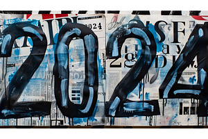 Graffiti-style Painting Of Numbers