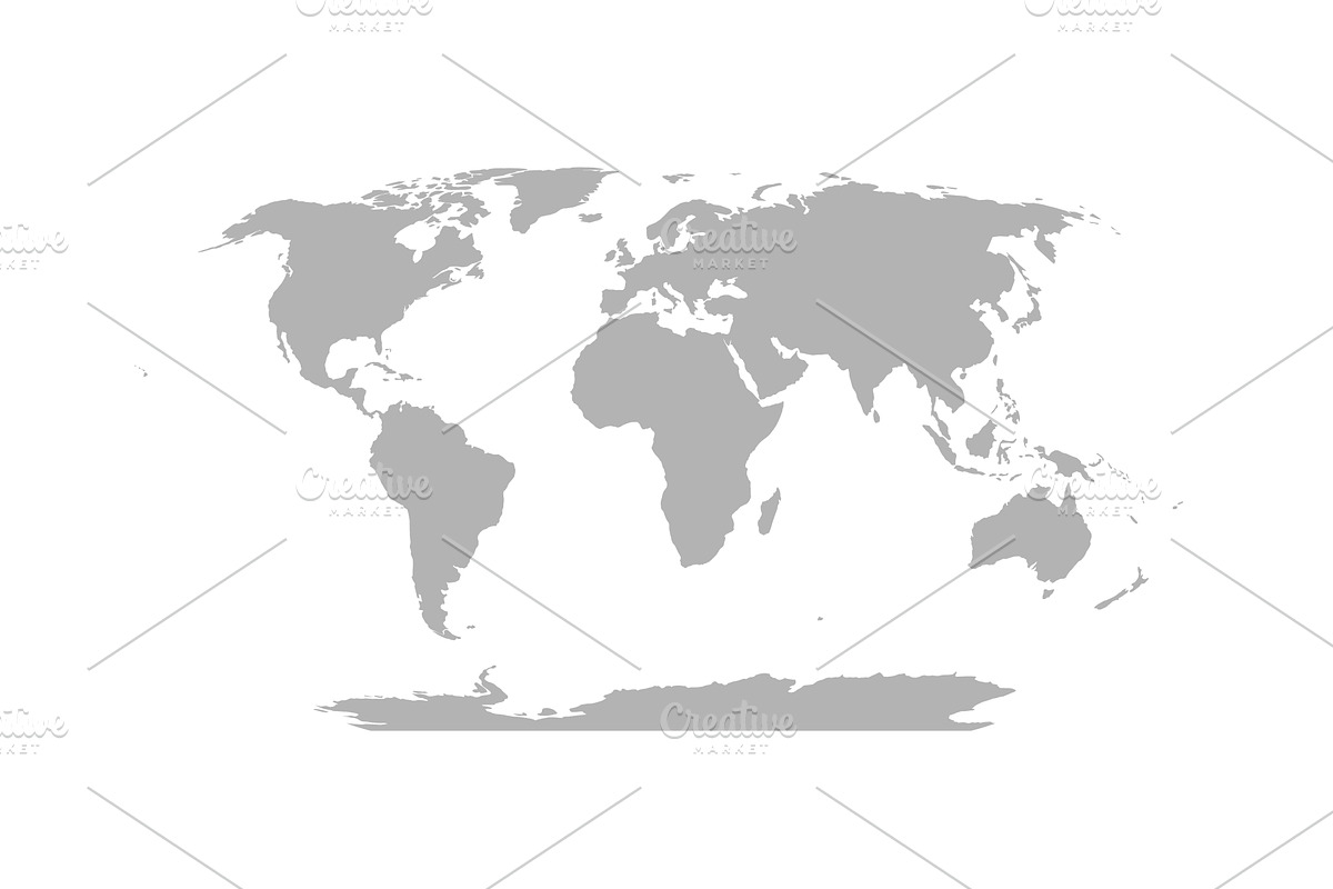 World Map in Robinson Projection, an Illustration by pytyczech
