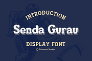 Senda Gurau | Display Font, a Symbol Font by filosovis (Thumbnail 1 of 5)