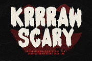 Krrraw Brush Handmade Display Font, a Handwritten Font by Maulana Creative (Thumbnail 1 of 7)