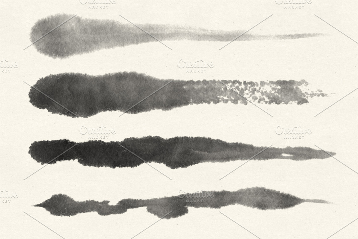 Watercolor Strokes Brush Pack 2, a Brush Add-On by Design Panoply (Photo 2 of 5)