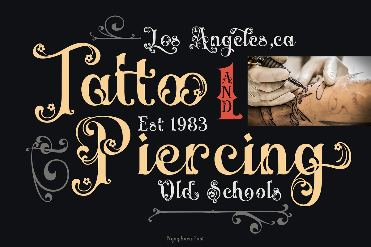 Nymphaea Victorian Font, a Blackletter Font by TypeClassHeroes (Photo 8 of 10)