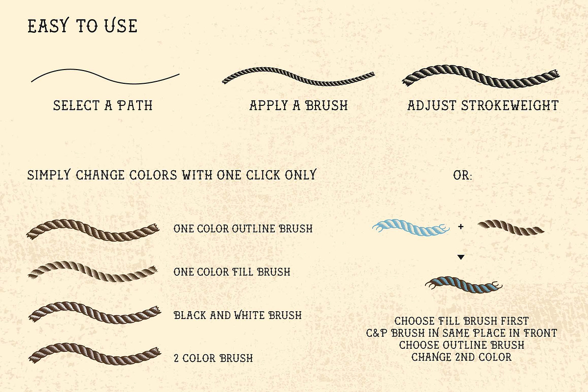Sailor Mate's Rope Brushes II, a Brush Add-On by BAD TASTE (Photo 4 of 5)