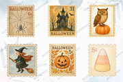 Halloween Postage Stamp Clipart, an Illustration by designcity5 (Thumbnail 3 of 5)