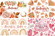 Watercolor Bundle 40 sets clipart., an Animal Illustration by Kira Konoshenko (Thumbnail 7 of 12)