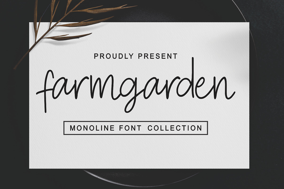 farmgarden, a Script Font by Mozatype (Photo 1 of 10)