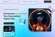 SoulsCast | AI Video Generator, a Landing Page Template by Sufian Masood (Thumbnail 2 of 5)