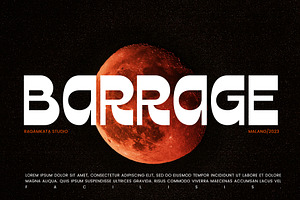 Barrage - Display Font