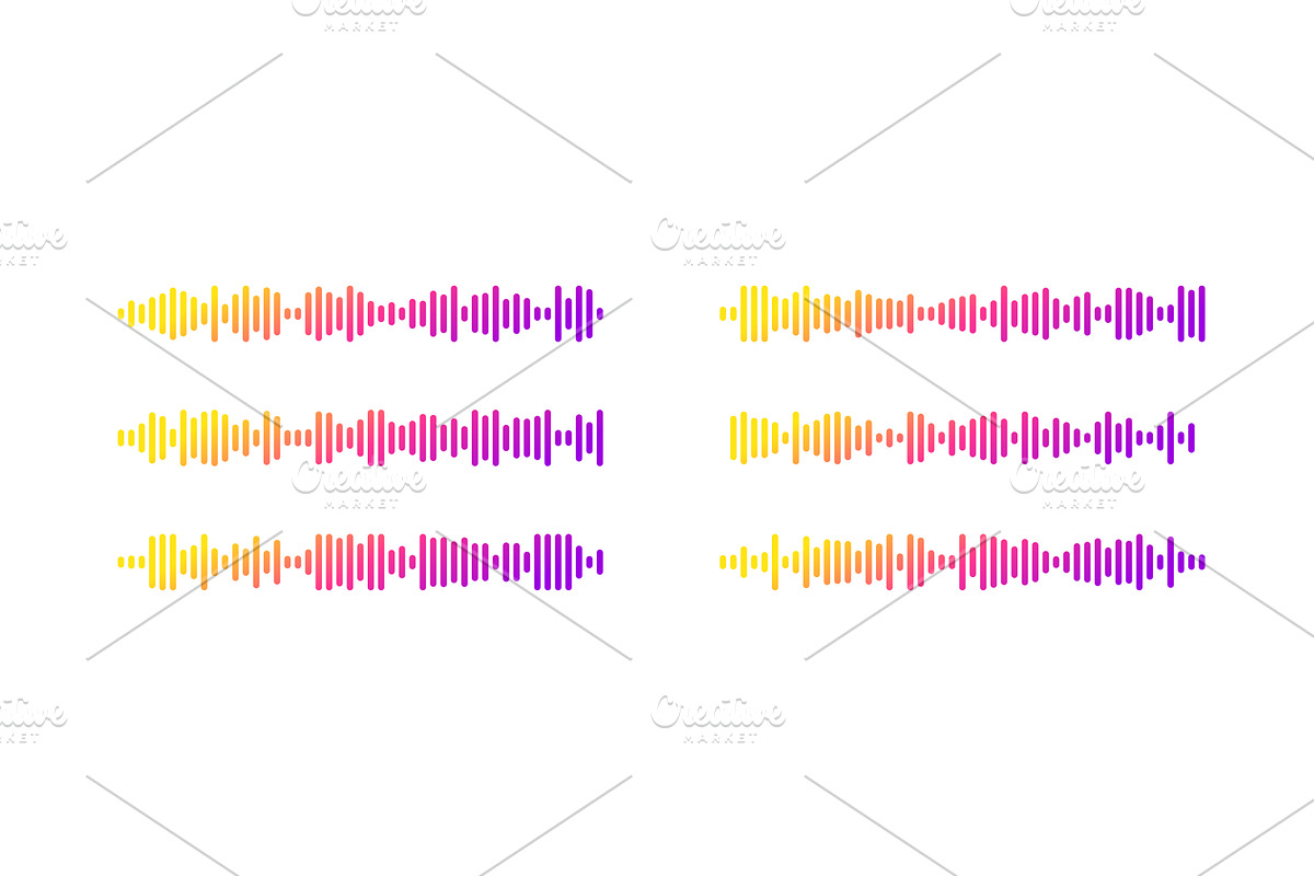 Podcast sound wave patterns with, an Illustration by YuliiaOsadcha