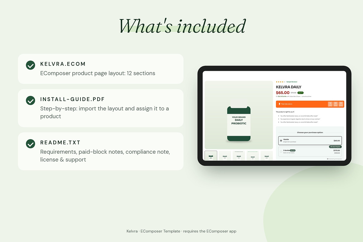 Kelvra - Shopify EComposer Template, a Shopify Template by Boost Convert (Photo 3 of 11)