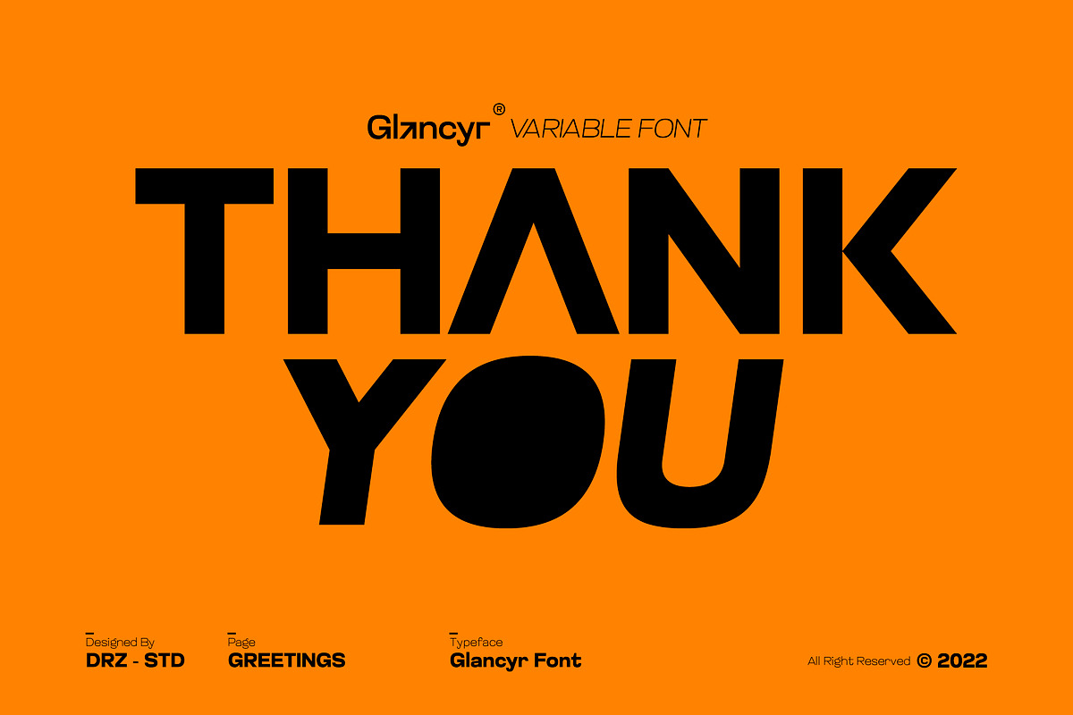 Glancyr – Modern Geometric Font, a Sans Serif Font by Drizy (Photo 9 of 9)