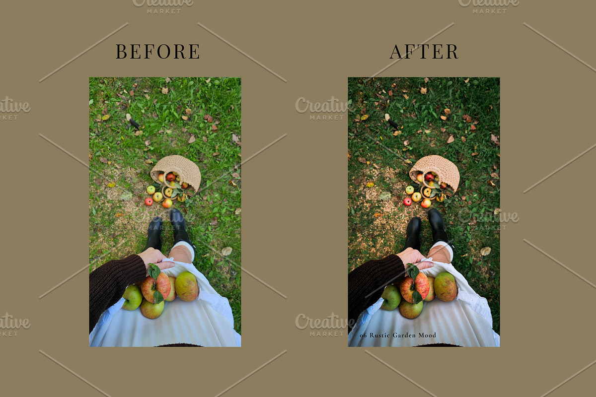 RUSTIC GARDEN EDITORIAL PRESETS, a Preset Add-On by Yulia Furman (Photo 7 of 8)