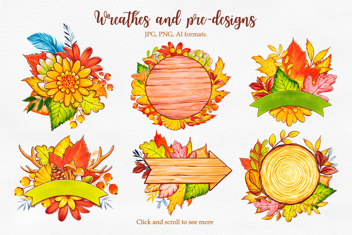 Fall Collection. Markers., a Decorative Illustration by AlexGreenArt (Photo 5 of 11)