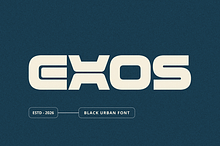 Exos - Black Urban Font