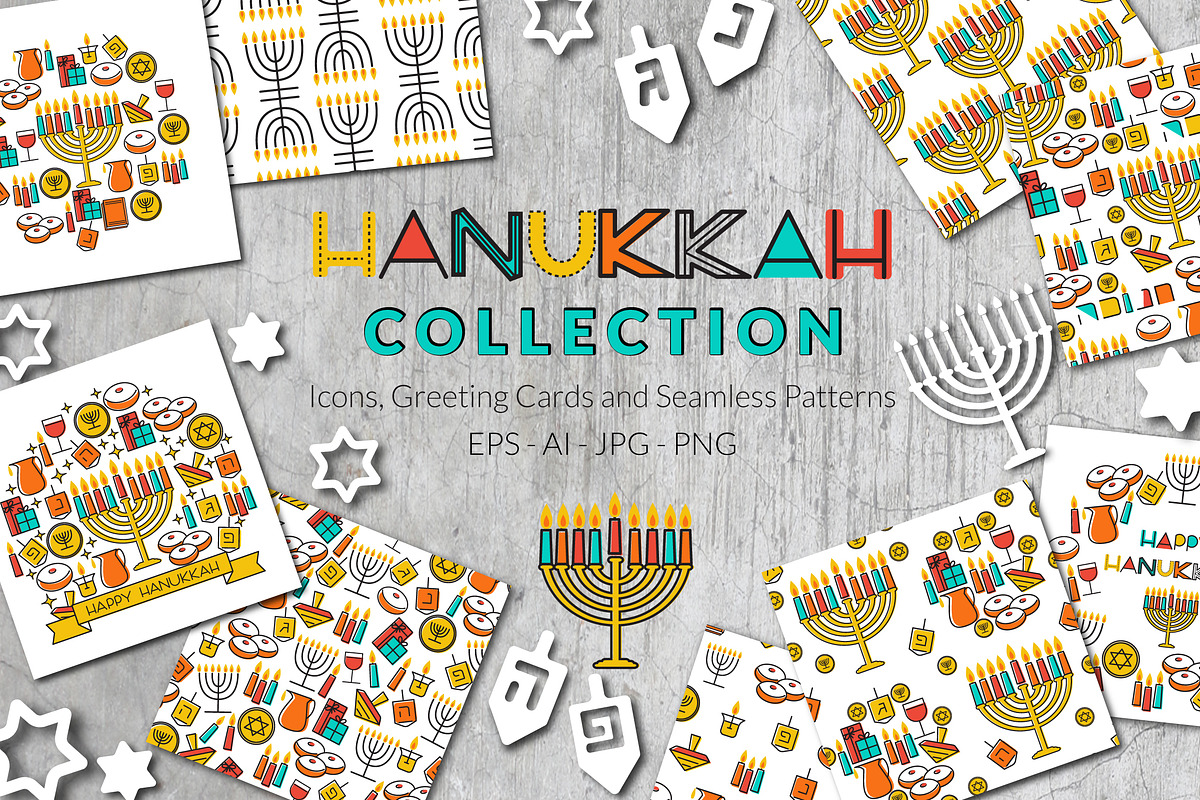 Hanukkah Collections, a Graphic by Elinorka (Photo 1 of 5)