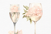 Prosecco and pearls clipart, a Food Illustration by Invite to Clipart (Thumbnail 4 of 6)