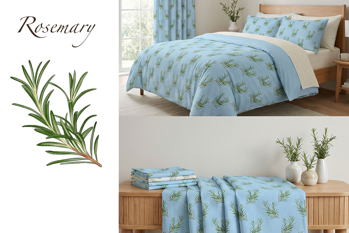 Watercolor botanical patterns, a Pattern Graphic by IrynaPanashii (Photo 5 of 15)