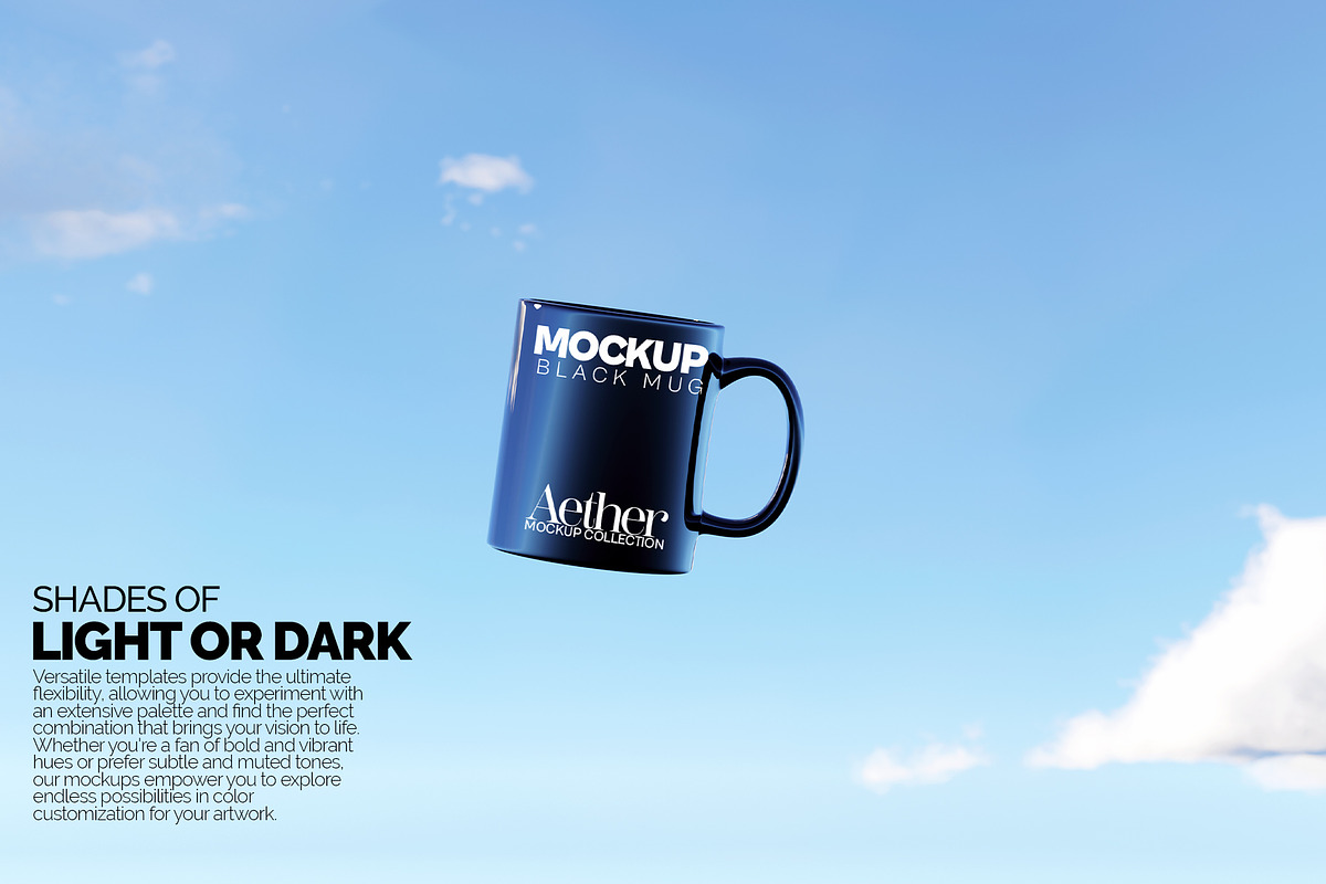 11oz Black Mug Mockup Bundle, a Cups & Container Mockup by Banana Mockups (Photo 4 of 6)