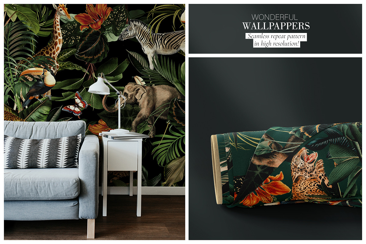 Savanah Pattern Summer, a Wallpaper Graphic by Luiz da Rolt Grathwohl (Photo 7 of 8)