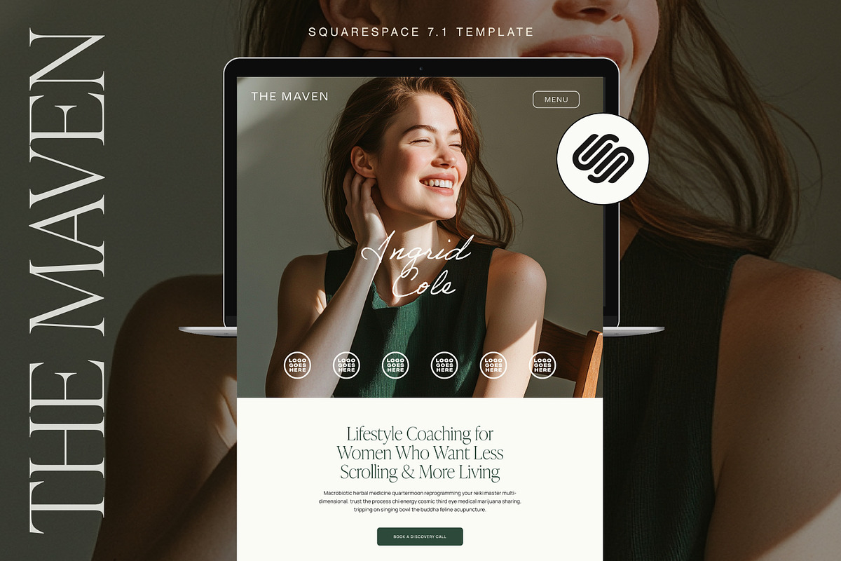 Bold Coaching Web Design Template, a Squarespace Template by Glo Design Studio (Photo 1 of 11)