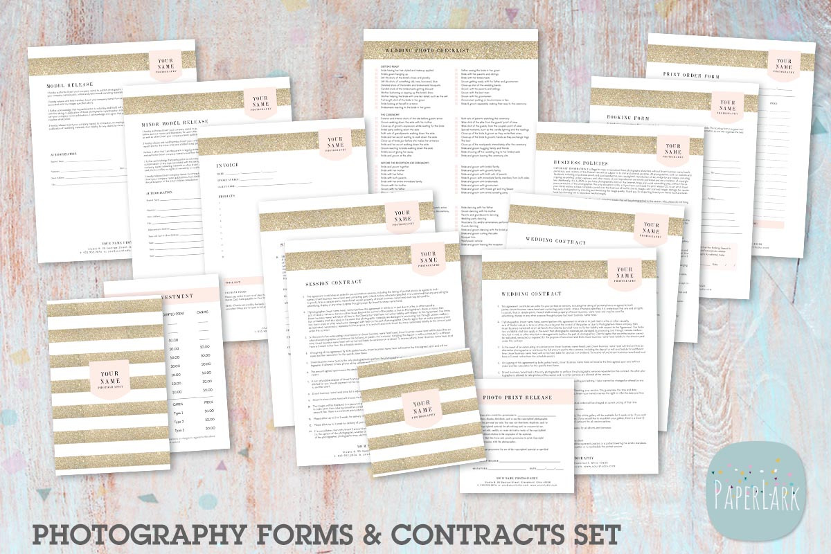 NG009 Photography Contracts & Forms, a Stationery Template by Paper Lark