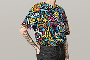 Doodles Graffiti Seamless Pattern, a Pattern Graphic by Forhadx5 (Thumbnail 7 of 7)