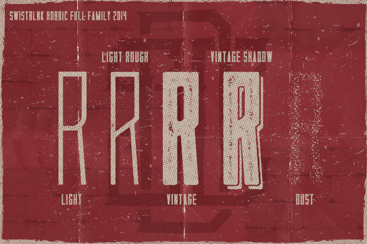 Hobric Full Family Typeface preview 4