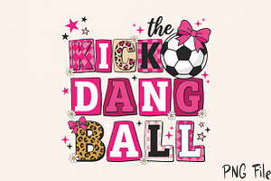 Coquette Pink Bow Soccer PNG, a Seasonal Illustration by Rose Art