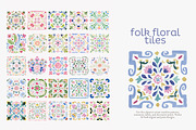 Folk floral tiles clipart, an Illustration by Patishop Art (Thumbnail 2 of 10)