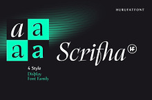 Scrifha Display Font Family