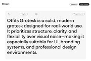 Otfits Grotesk Display, a Sans Serif Font by Oktnum Type Foundry (Thumbnail 8 of 17)