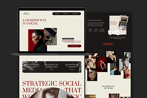 Social Media Manager Canva Website, a Landing Page Template by Meraki Templates