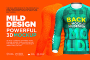 Raglan T-Shirt - 3D Mockup (Long), a Shirt Mockup by Mildstudio (Thumbnail 4 of 7)