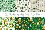 St. Patrick’s Day Party Icons Patter, a Texture Illustration by DreamPrint404 (Thumbnail 6 of 8)