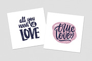 Handwritten love quotes set, a Decorative Illustration by Good Studio (Thumbnail 6 of 9)