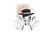 Wild west set, a Person Illustration by Anastasy_helter (Thumbnail 16 of 16)