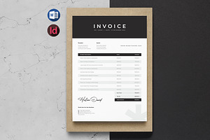 Minimal Invoice Template | Word, a Stationery Template by HiveArts