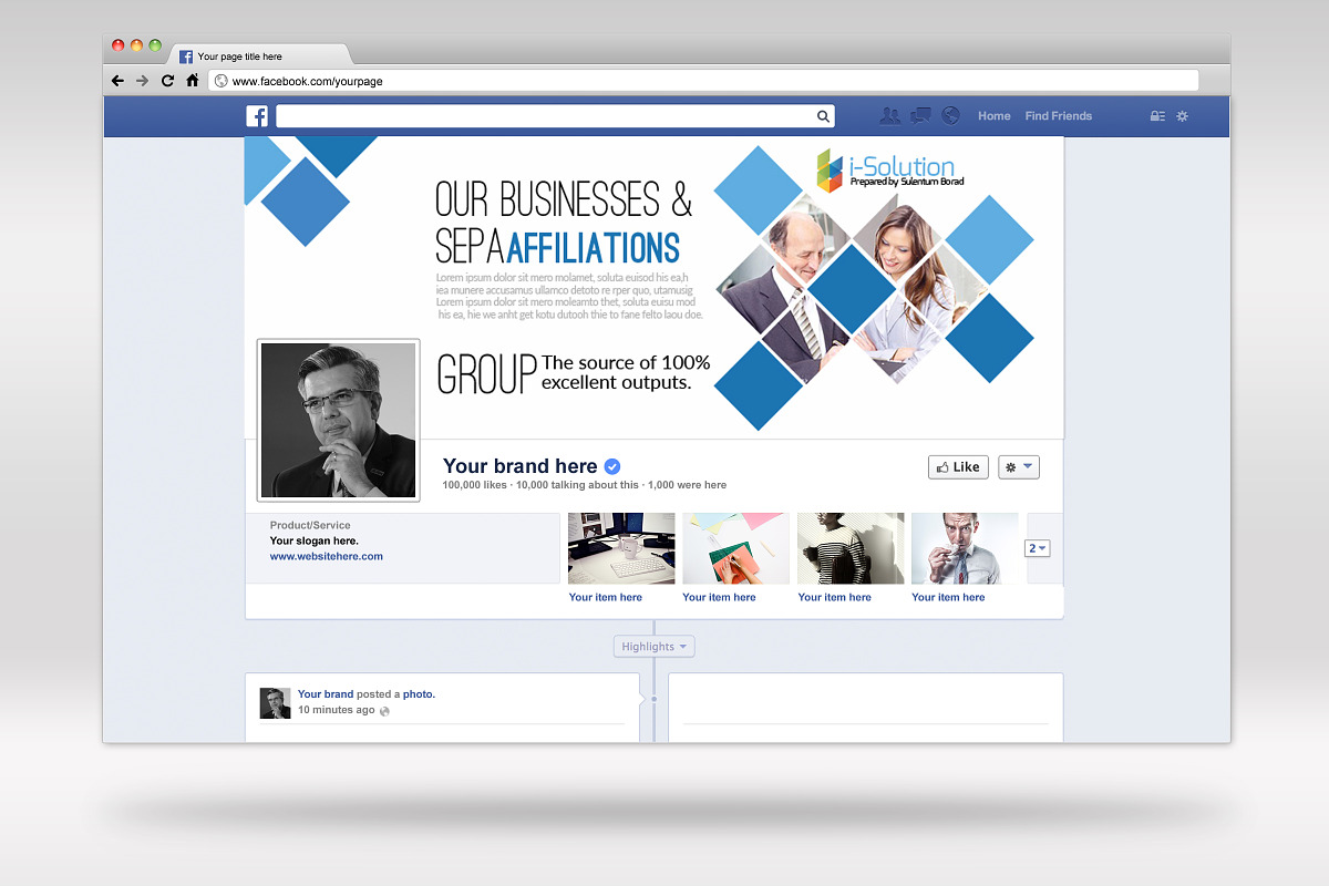 10 Facebook Timeline Cover Bundle, a Templates & Theme by Business Flyers (Photo 9 of 11)
