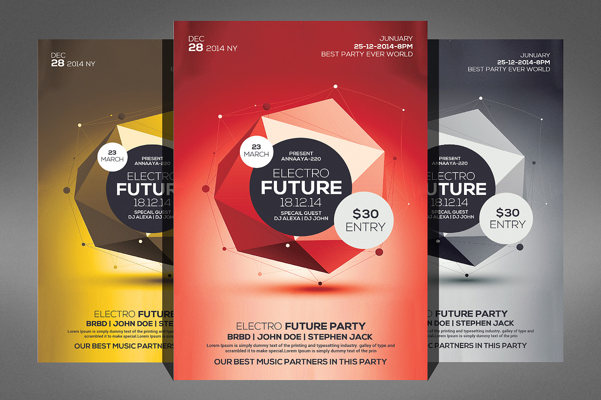 100 Party Flyer Bundle, a Flyer Template by Graphic Templates (Photo 94 of 101)