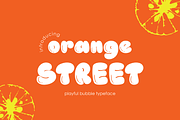 PGR Orange Street - Bubble Font, a Handwritten Font by Pikgura (Thumbnail 1 of 6)