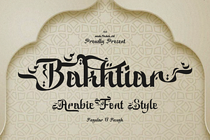 Bakhtiar Arabic Font