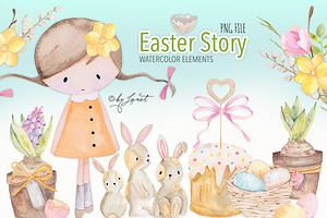 Easter Story - art clipart