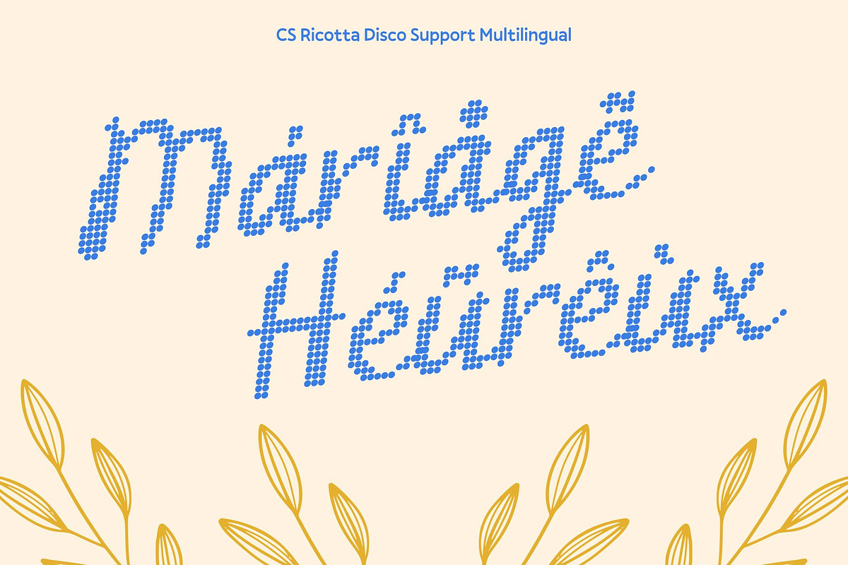 CS Ricotta Disco, a Script Font by Craft Supply Co. (Photo 7 of 8)