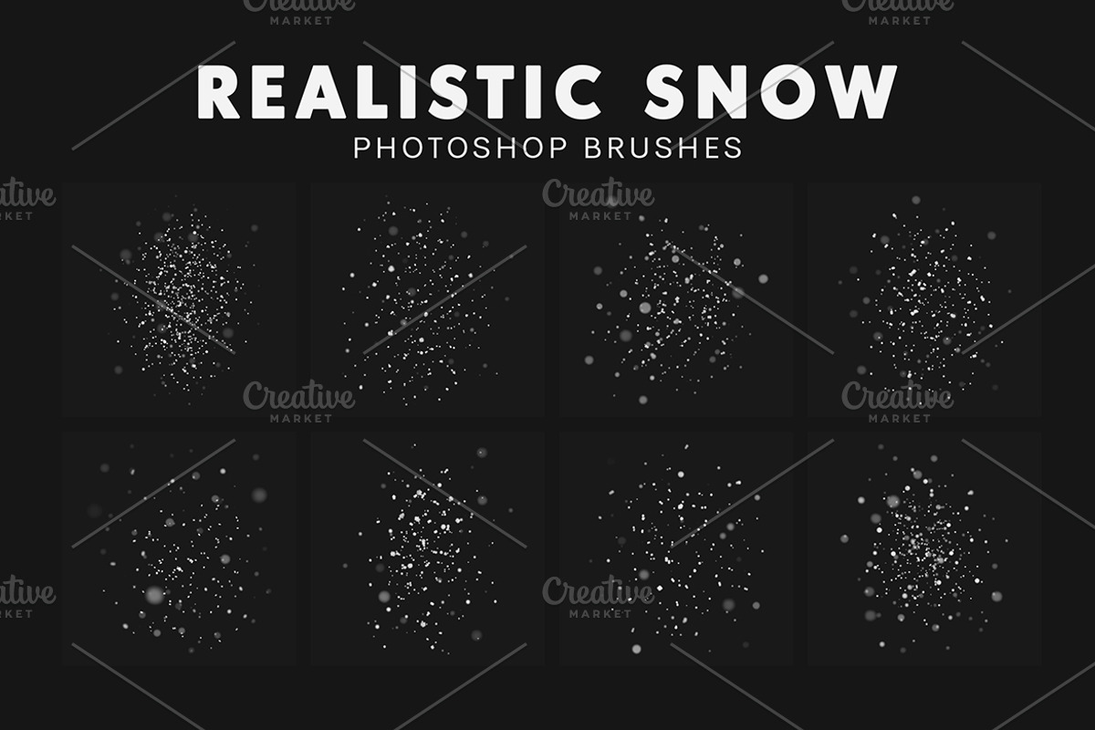 30 Realistic Snow Brushes, a Brush Add-On by AB-TheDesigner (Photo 4 of 5)