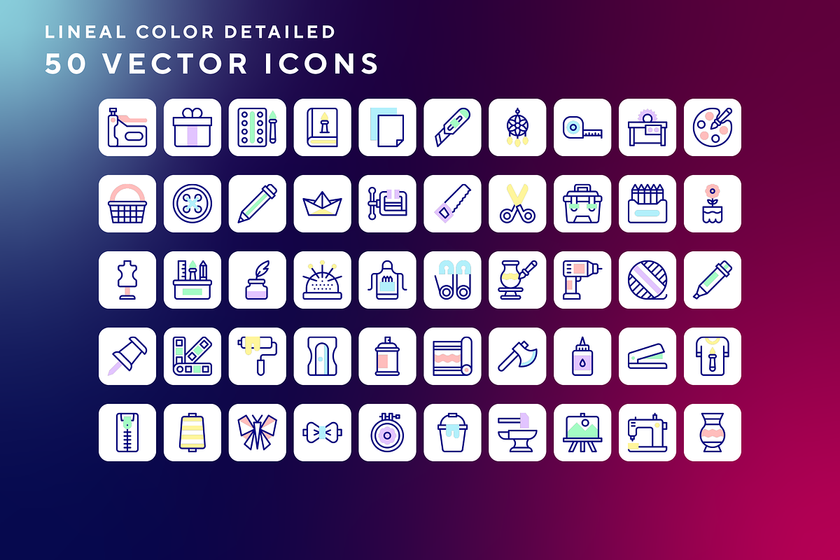 Crafting icons, an Outline Icon by Wencory (Photo 1 of 2)