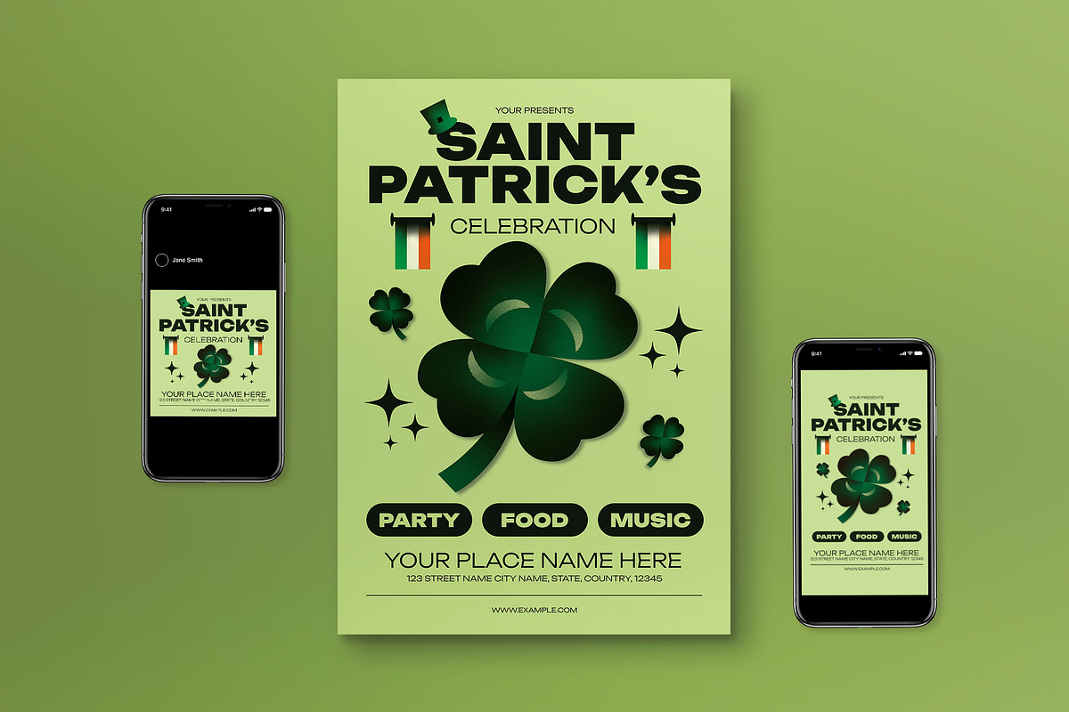 Saint Patrick's Day Flyer Set, a Flyer Template by graphicook (Photo 1 of 3)