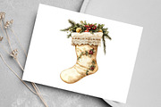 Christmas Stocking Clipart, an Illustration by Canvas Craft (Thumbnail 5 of 7)