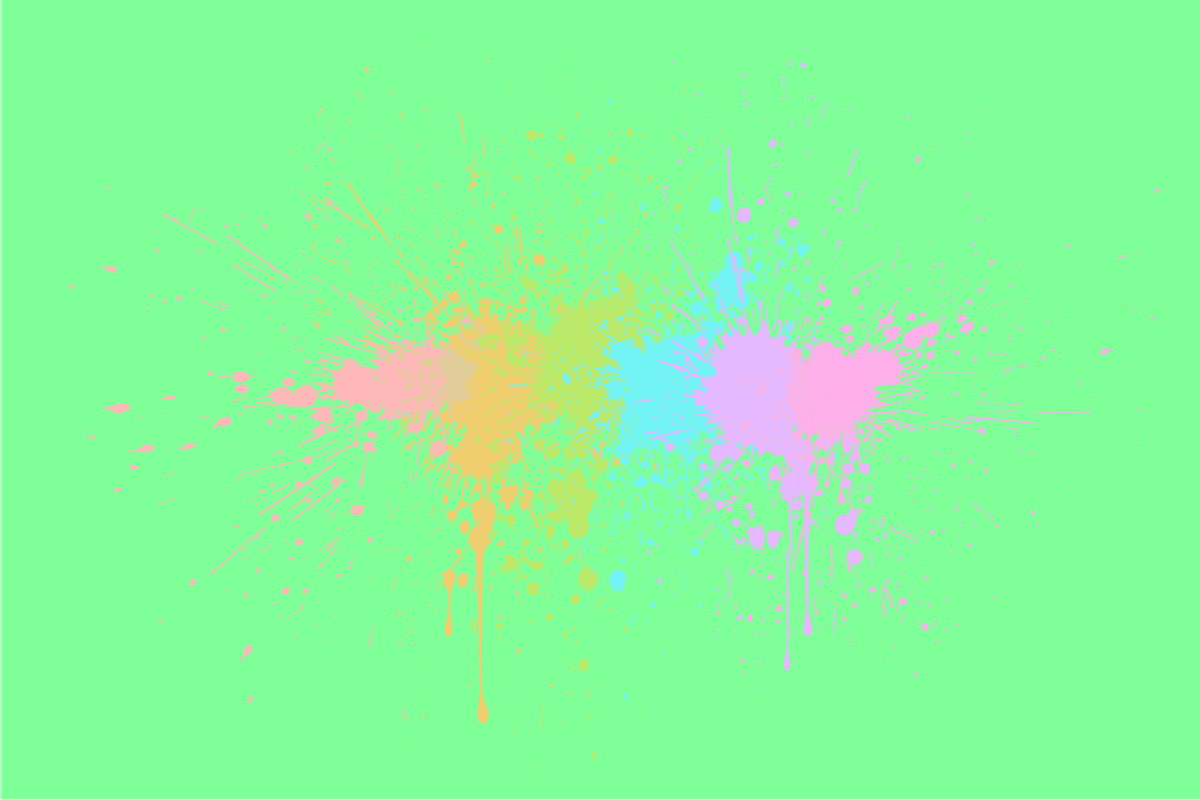 Paint Splash: 6 Backgrounds, a Person Illustration by vekstok (Photo 4 of 6)